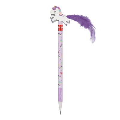 Pencil With Rubber Unicorn