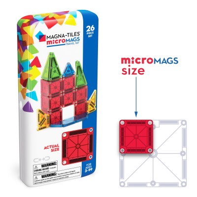 Magna-Tiles microMags Travel Set 26 Piece Set