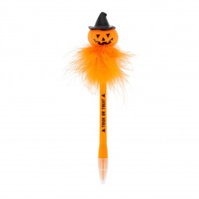 Halloween Ballpoint Pen With Light - Writing is Magic - Pumpkin