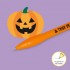 Halloween Ballpoint Pen With Light - Writing is Magic - Pumpkin