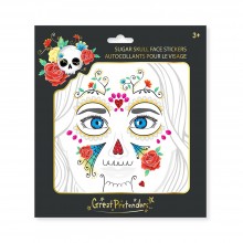 Halloween Αυτοκόλλητα Προσώπου Sugar Skull