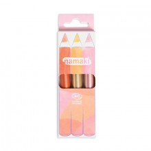 Face Painting Set Of 3 Glitter Pencils Sunshine