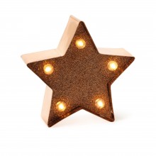 Legami Christmas Mini Decorative Light - Glitter Star