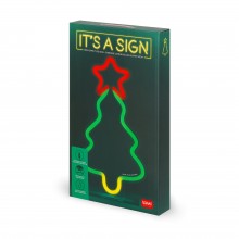 Legami Christmas Neon-Effect LED Sign - Xmas Tree