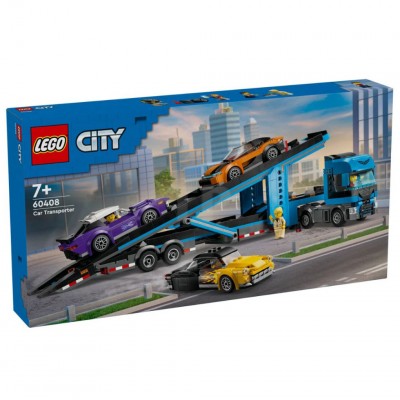 Car Transporter Truck with Sports Cars 60408