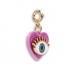 Charm It! Gold Glitter Lucky Eye Charm