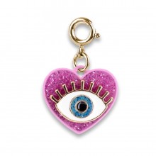 Charm It! Gold Glitter Lucky Eye Charm