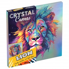 Crystal Creations Metallic Foil Canvas Lion