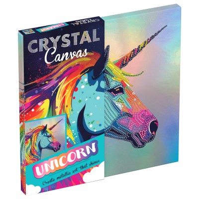 Crystal Creations Metallic Foil Canvas Unicorn