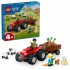 Red Farm Tractor With Trailer & Sheep 60461