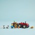 Red Farm Tractor With Trailer & Sheep 60461