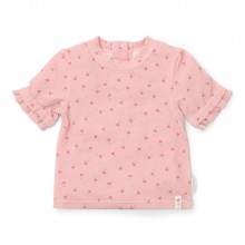 Μπλουζάκι Κοντομάνικο Με Προστασία UV Sunny Flowers Blush Νο74/80